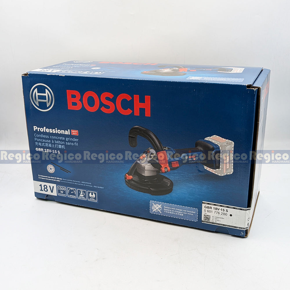 Bosch GBR 18V-15 S Brushless Cordless Heavy Duty Concrete Grinder M14 Bosch Cordless Regico