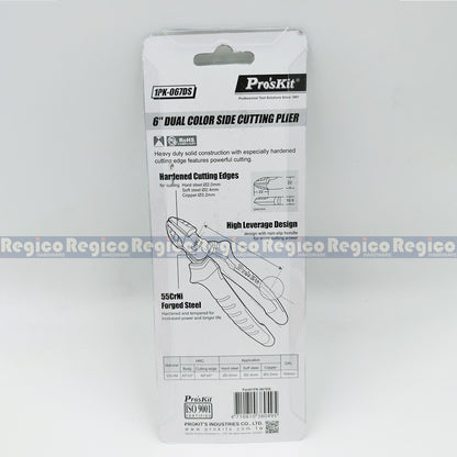 Proskit 165mm Side Cutting Plier Electrician Tools 1PK-067DS