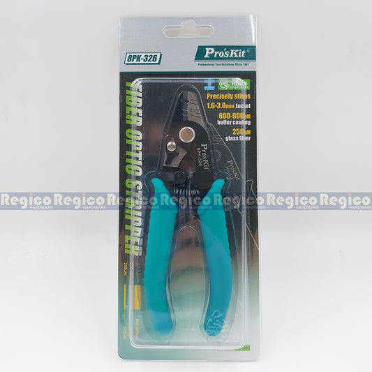 ProsKit Electronic Fiber Optic Stripper Cutter Cutting Electrical Pliers 8PK-326