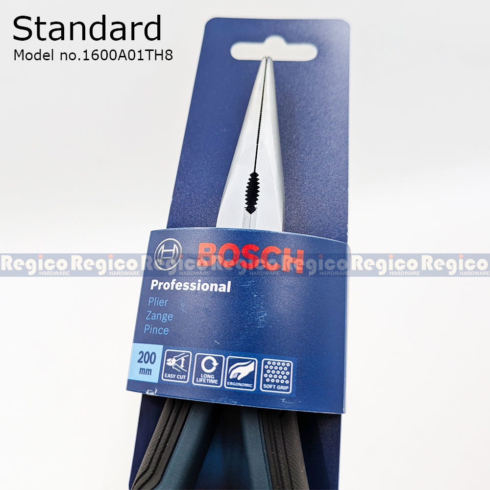 Bosch 200mm VDE & Standard Straight Long Nose Pliers 1600A02NE3 1600A02NE3 Bosch Hand Tools