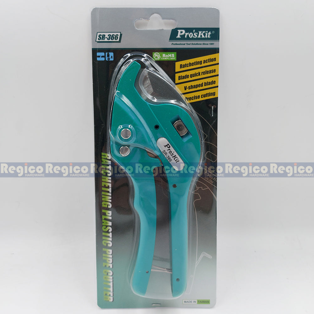 ProsKit 38mm Ratchet Plastic Pipe Cutting Cutter SR-366