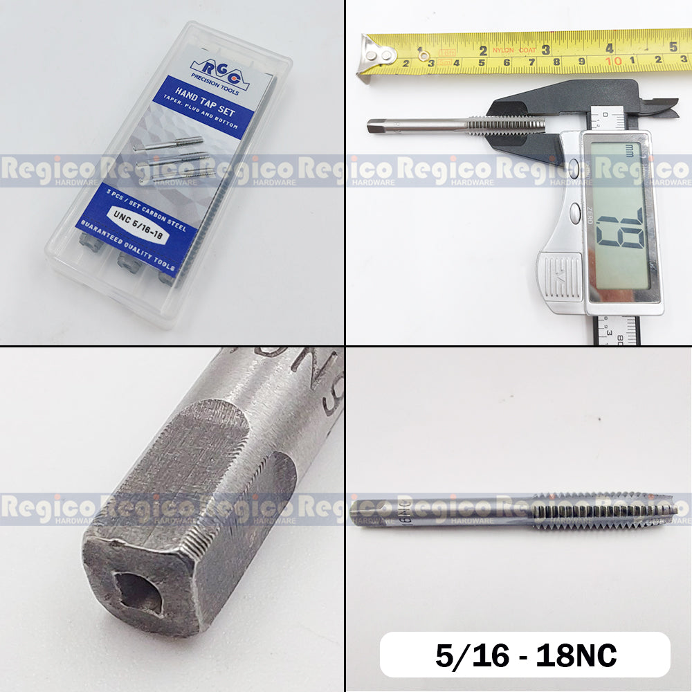RGC Imperial Carbon Steel Threaded Hand Tap Tapping Tool