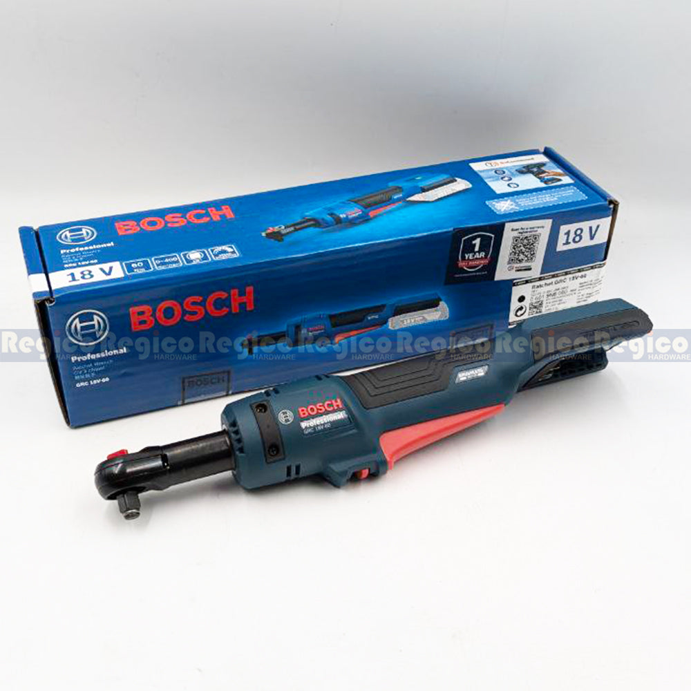 Bosch GRC 18v-60 Cordless Brushless Ratchet Wrench Bosch Cordless 18v Regico Hardware