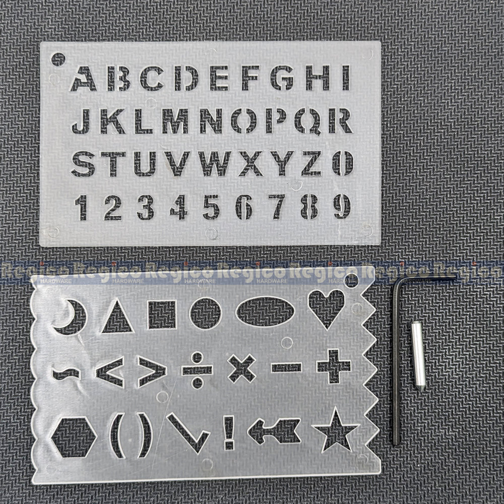 RGC Electric Engraver Tool Set | Engraving Pen with Letter Template Carbide Engraving Bit for Metal, Glass, Wood & DIY