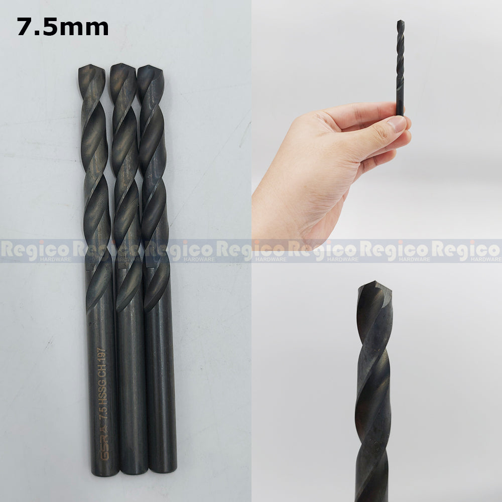 GSR HSS M2 Metal Drill Bit 6mm 6.5mm 7mm 7.5mm 8mm DIN338