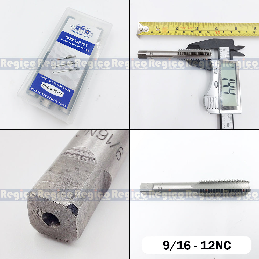 RGC Imperial Carbon Steel Threaded Hand Tap Tapping Tool