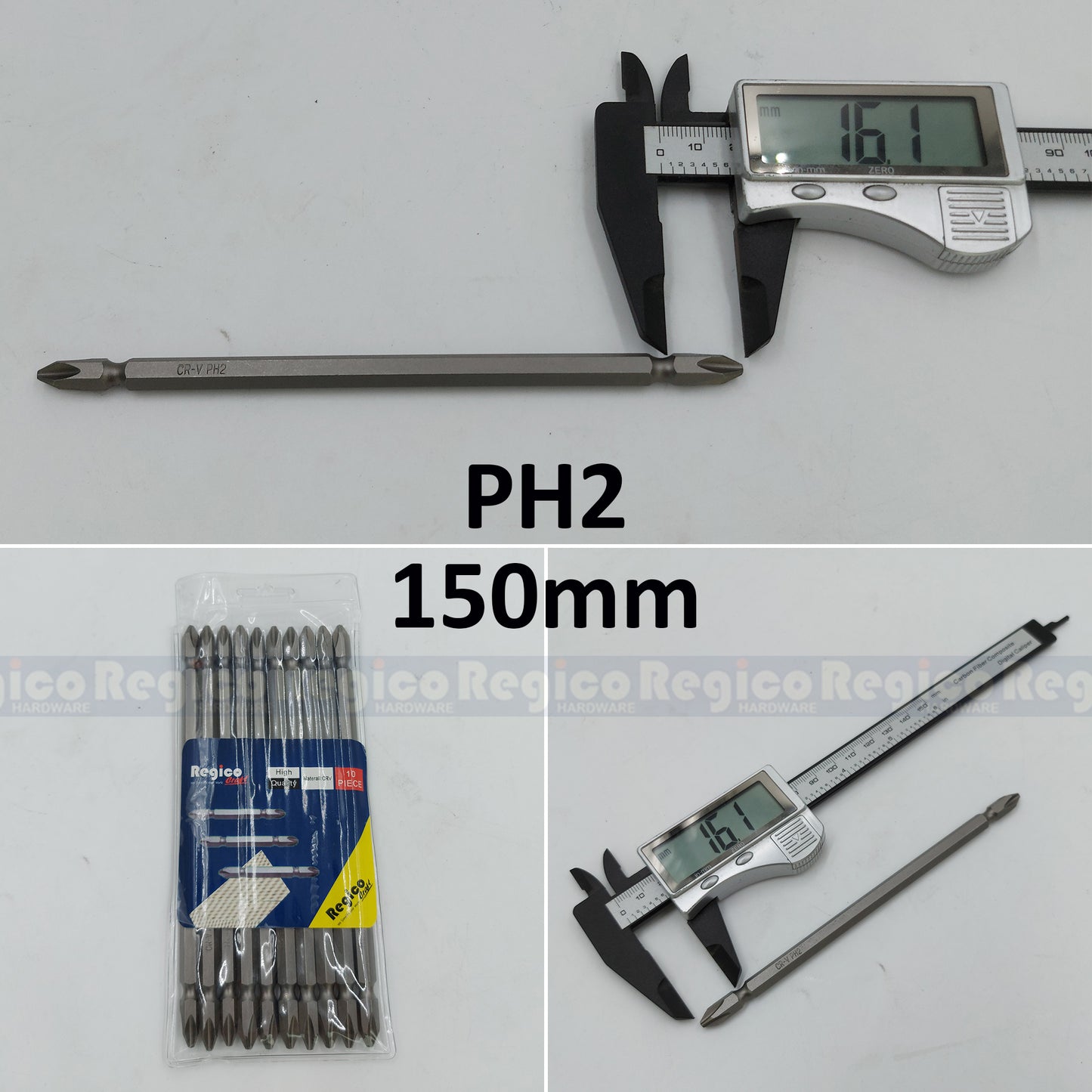 Regicocraft PH2 65mm 100mm 150mm 200mm 10pcs Philips Plus Screw Screwdriver Bit #SB265 #SB2100 #SB2150 #SB2200