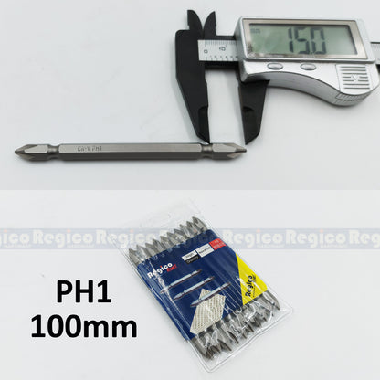 Regicocraft PH1 65mm 100mm 10pcs Philips Plus Screw Screwdriver Bit #SB165 #SB1100