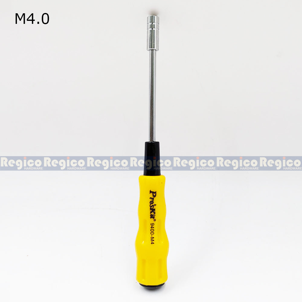 Proskit Hex Nut Drivers M3.5 M4 M4.5 M5 M5.5 M6 Electronic 3.0-6.0 Size Precision Hex Screwdriver Hand Tools
