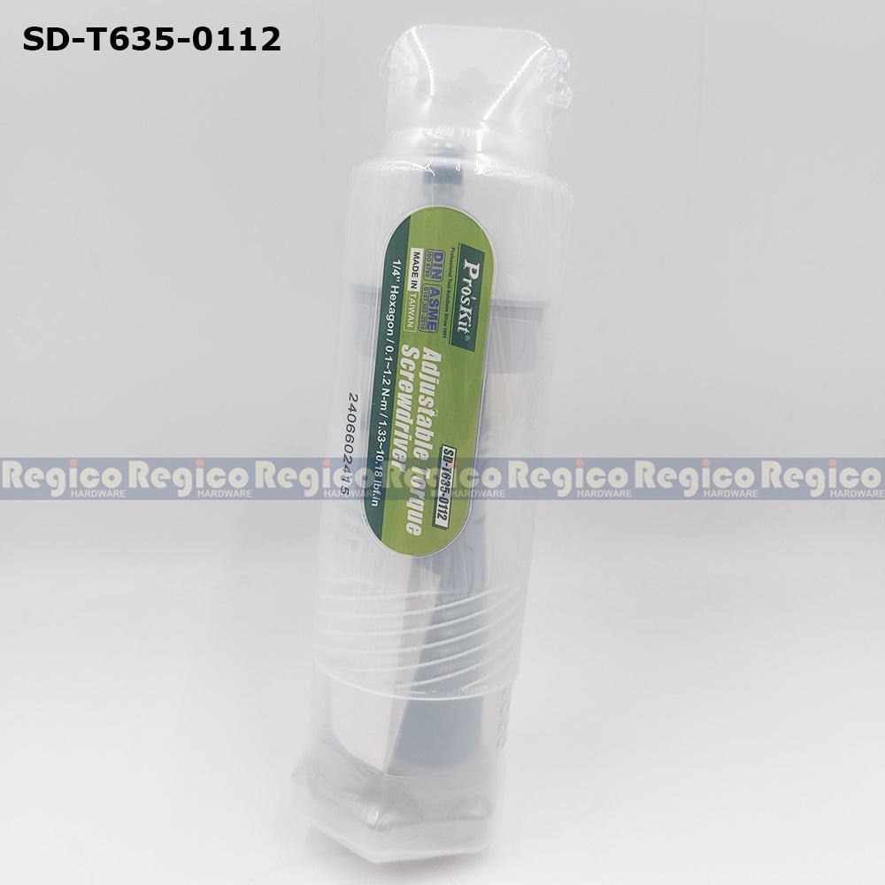 Proskit One Fourth Hex Adjustable Electrician Torque Screwdriver Screw SD-T635-16 SD-T635-0112 SD-T635-510