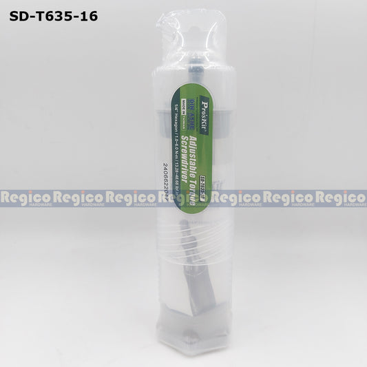 Proskit One Fourth Hex Adjustable Electrician Torque Screwdriver Screw SD-T635-16 SD-T635-0112 SD-T635-510