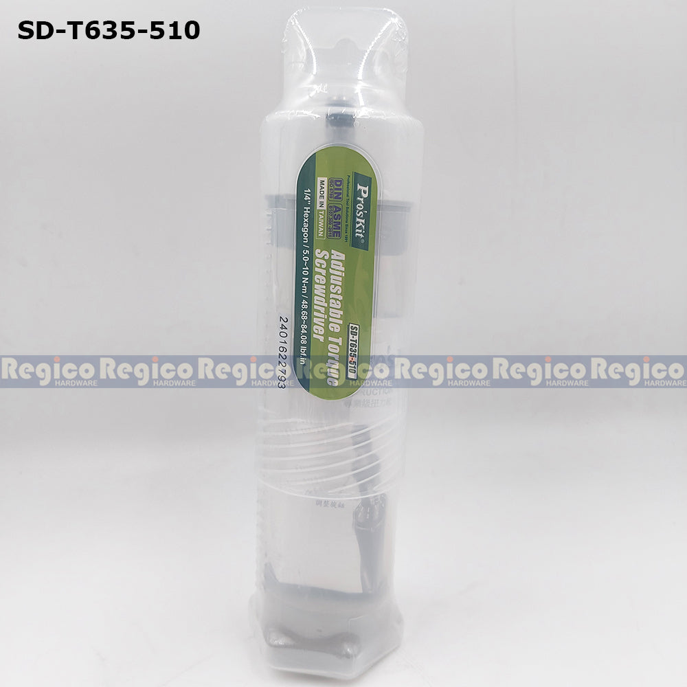 Proskit One Fourth Hex Adjustable Electrician Torque Screwdriver Screw SD-T635-16 SD-T635-0112 SD-T635-510