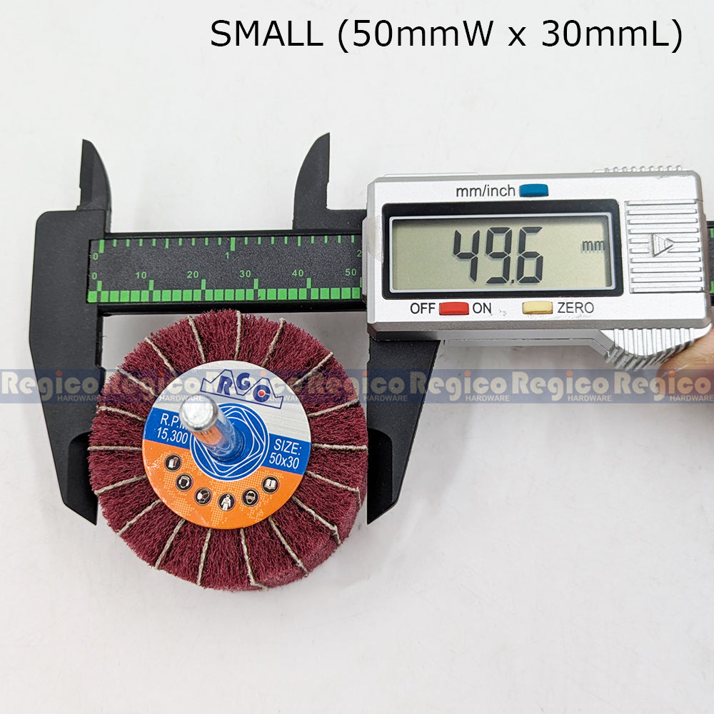 RGC Grit 60 Non-Woven Flap Wheel with Shank for Electric Cordless Hand Drill