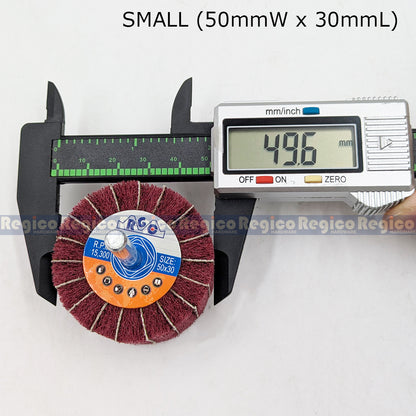 RGC Grit 60 Non-Woven Flap Wheel with Shank for Electric Cordless Hand Drill