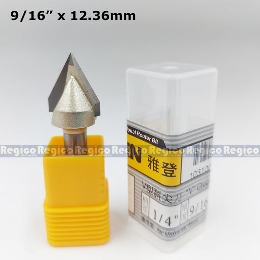 ARDEN 1/4" Shank Engraving V Groove Beveled Cutter Router Bit #0310