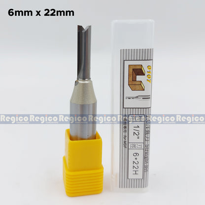 ARDEN 2 Flute 1/2 Shank Metric TCT Straight Router Bit #0107