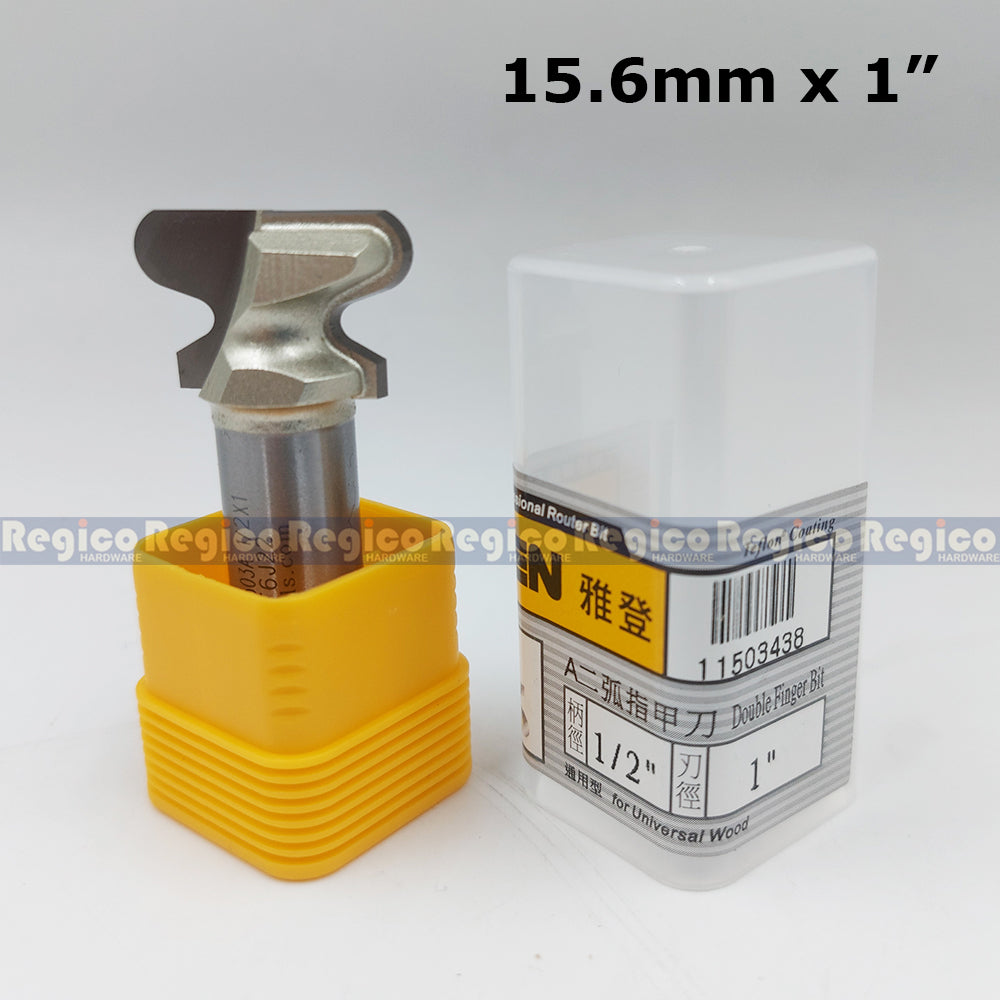 Arden #1503 1/2 Shank Arc Nail Drawer Pull Bit Slotting Milling Cutter Router Bit