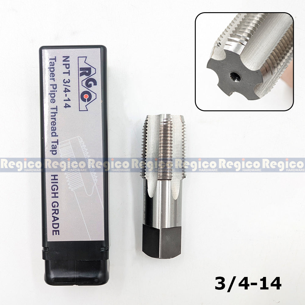 RGC NPT Taper Pipe Tap Carbon Steel Ground