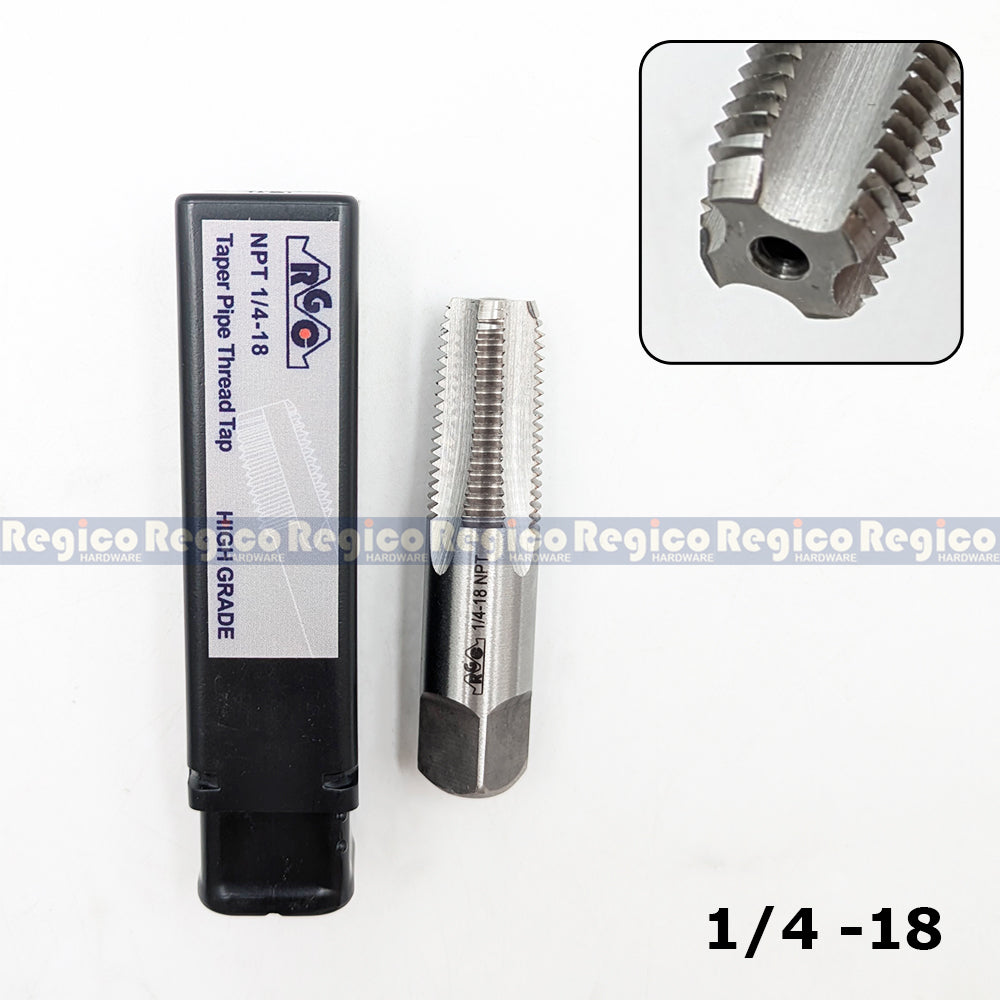 RGC NPT Taper Pipe Tap Carbon Steel Ground