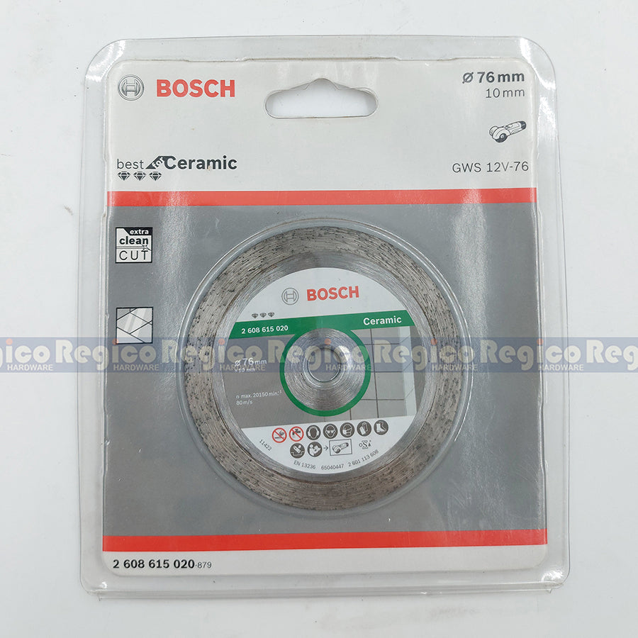 Bosch 3 inches 76mm Best for Ceramic Diamond Cutting Disc for GWs 12v-76 Bosch Accessories