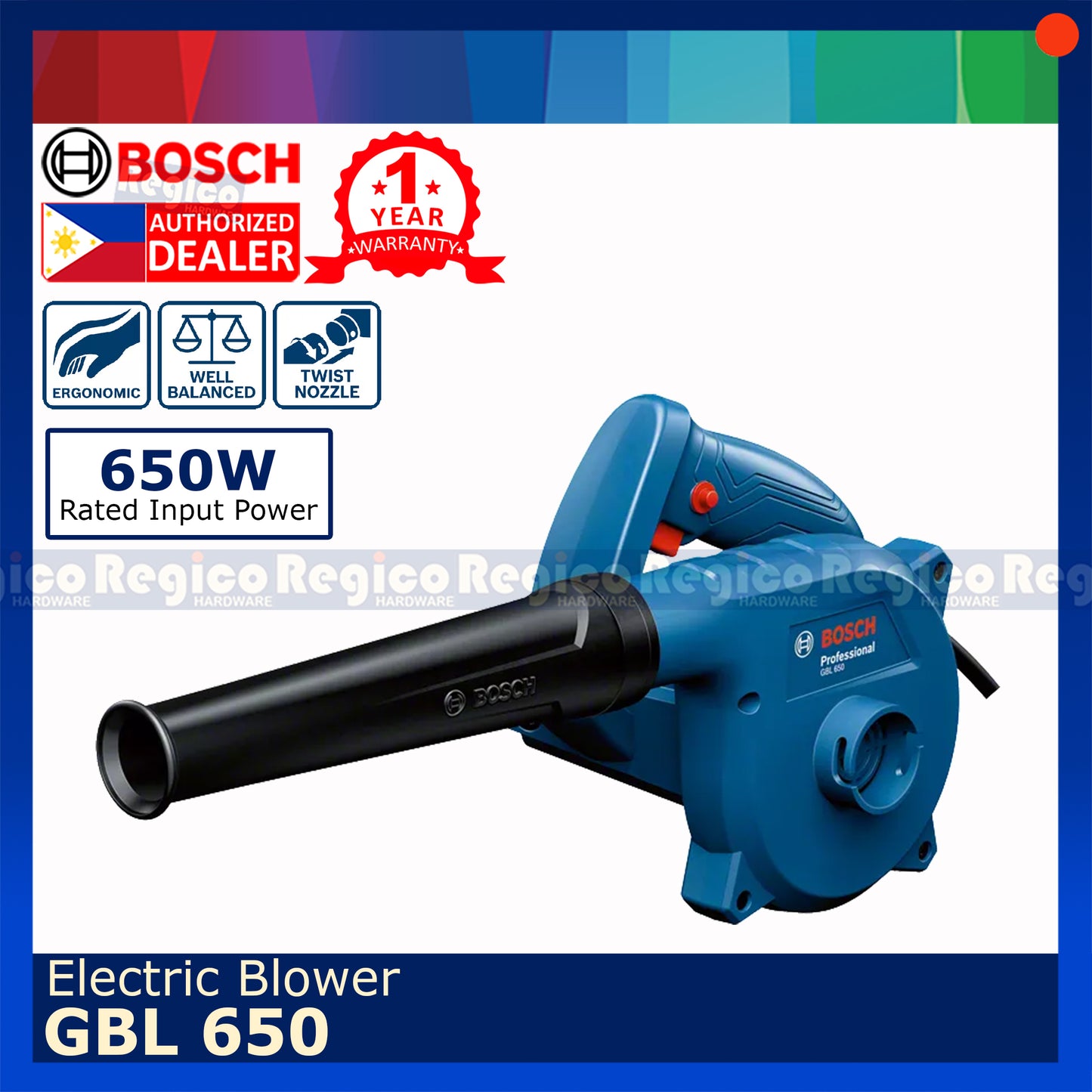 BOSCH GBL 650 Electric Blower Genuine Original Bosch COC