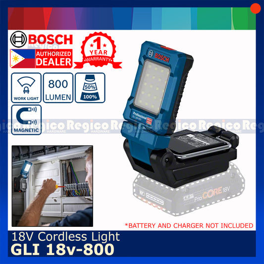 Bosch 800 Lumens GLI 18V-800 Cordless Magnetic Lamp Worklight Flash Light Bosch Cordless