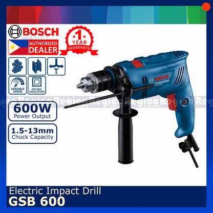 Bosch GSB 600 13mm Electric Impact Hammer Drill Original Genuine Bosch COC