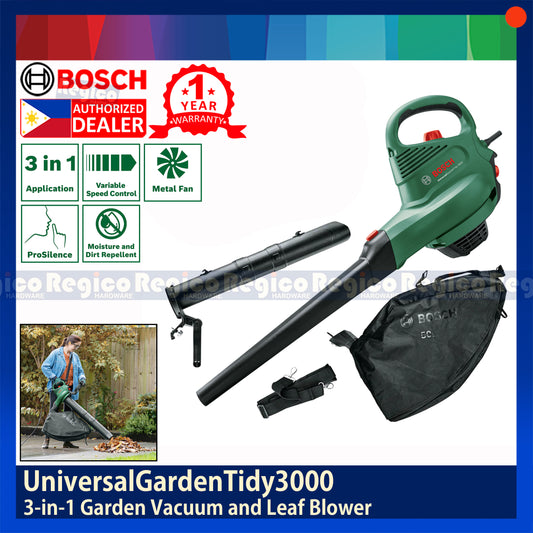 Bosch UniversalGardenTidy3000 3 in 1 Garden Vacuum and Leaf Blower Bosch Lawn Garden