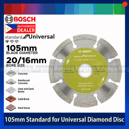 Bosch 105mm 4" Standard for Universal Diamond Segmented Cutting Wheel Bosch Accessories