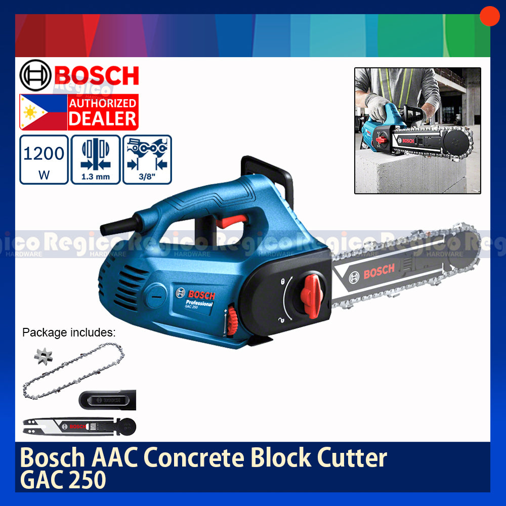 Bosch GAC 250 AAC Concrete Block Cutter Bosch Blue Line