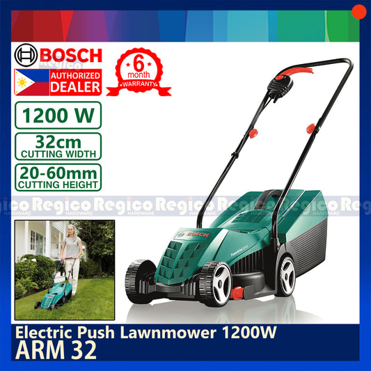 Bosch ARM 32 Electric Push Lawn Mower 1200W Bosch Lawn Garden
