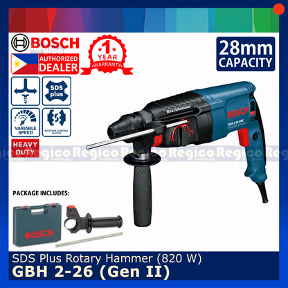 Bosch GBH 2-26 (Gen 2) SDS Plus Rotary Demolition Hammer Drill 800 W Bosch Blue Line