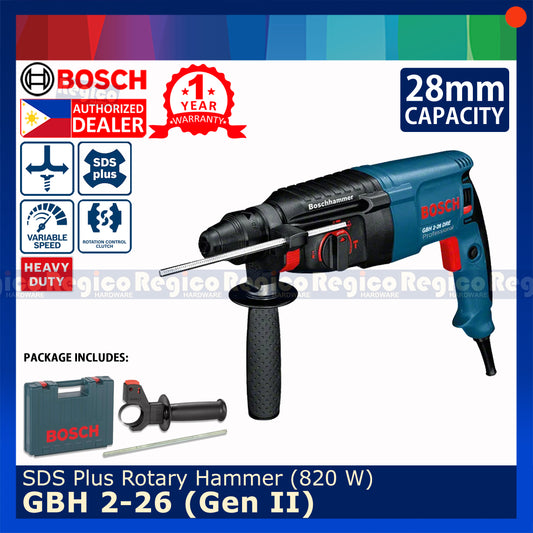 Bosch GBH 2-26 (Gen 2) SDS Plus Rotary Demolition Hammer Drill 800 W Bosch Blue Line