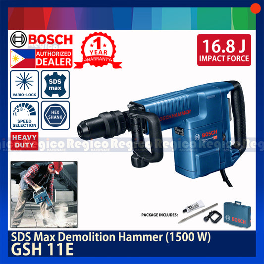 Bosch GSH 11 E SDS Max Demolition Hammer 1500 W Bosch Blue Line