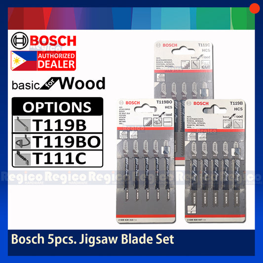 Bosch Jigsaw Blade Set Basic for Wood 5pcs/set Bosch Accessories