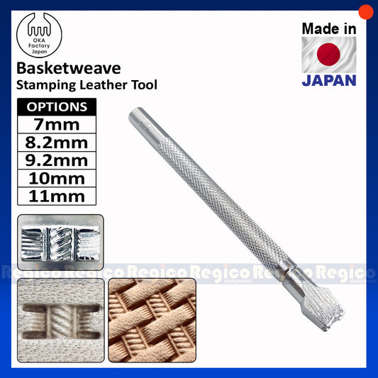 Oka Basketweave Leather Engraving and Embossing Stamping Tool Leather Craft