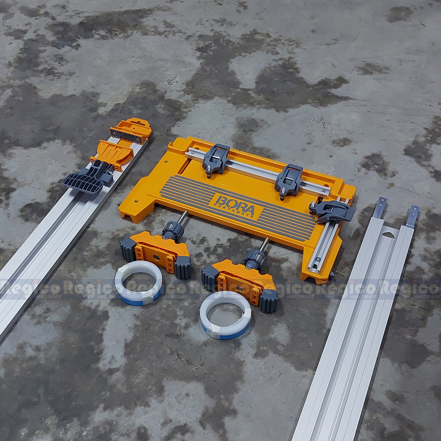 Bora NGX Deluxe Set Clamp Edge Combo Kit Guide Rail and Extension Rail and Non Chip Saw Plate with accessories 544500