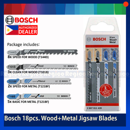 Bosch 18pcs. Jigsaw Blade Wood Metal Set Original Genuine Bosch Acc #11439