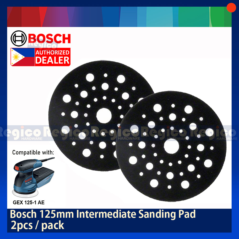 Bosch 5 inches 125mm Intermediate Sanding Pad for GEX 125-1AE Orbital Eccentric Sander Bosch Acc