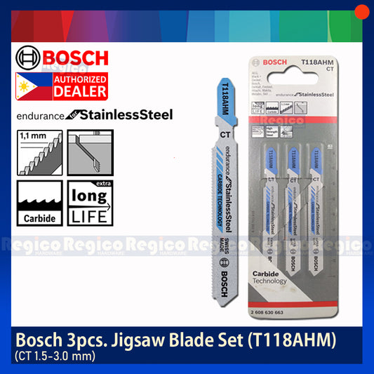 BOSCH T118AHM Jigsaw Endurance for Stainless steel 3pcs/set Bosch Accessories