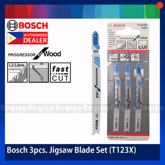 BOSCH T123X Jigsaw Blade for Progressor for Metal 3pcs/set Bosch Accessories