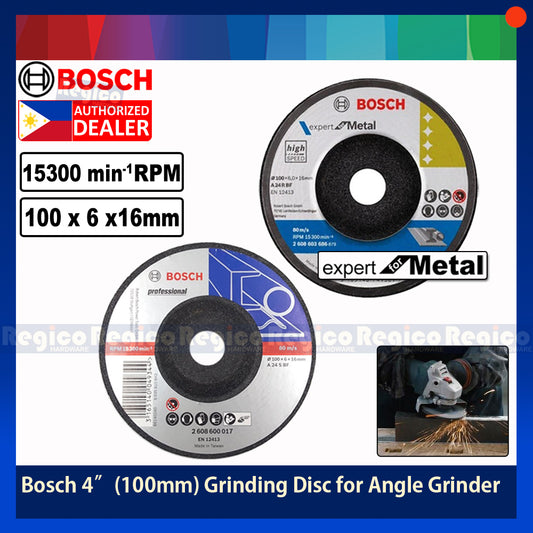 BOSCH 4" 100mm Grinding Disc for Angle Grinder Bosch Accessories