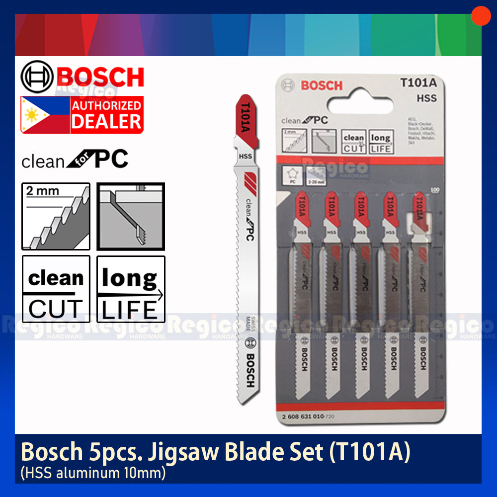 BOSCH T101A Jigsaw Blade Set Clean for PC 5pcs/set Bosch Accessories