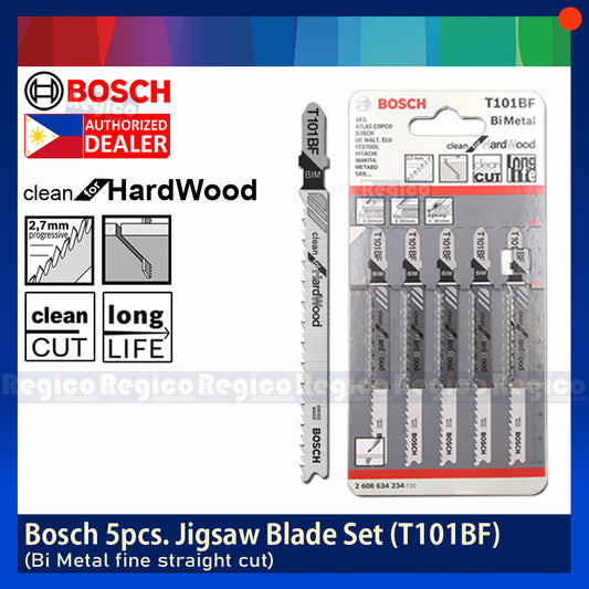 BOSCH T101BF Jigsaw Blade Set Clean for Hardwood 5pcs/set Bosch Accessories