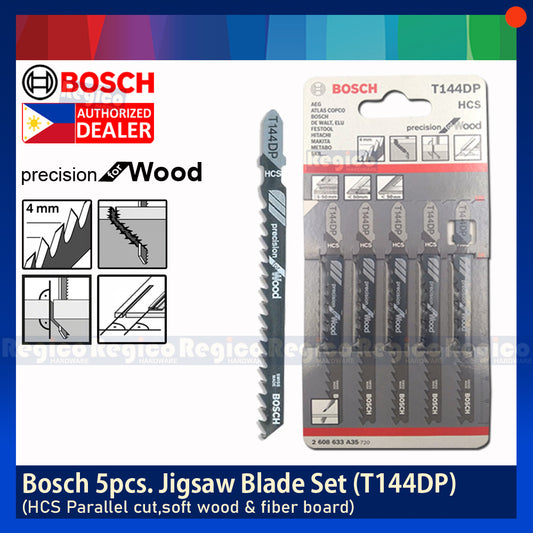 BOSCH T144DP Jigsaw Blade Set Precision for Wood 5pcs/set Bosch Accessories