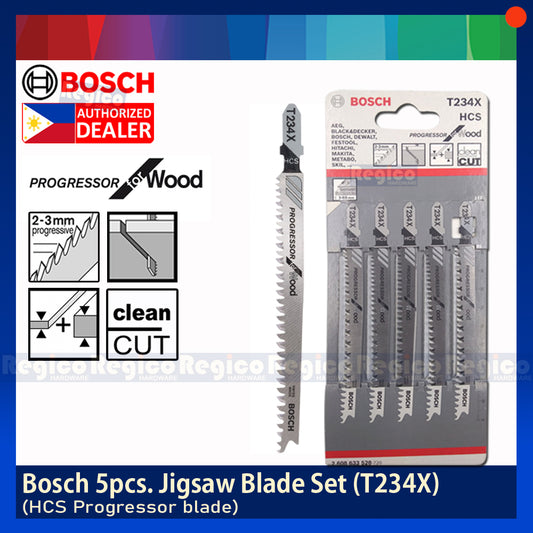 BOSCH T234X Jigsaw Blade Set Progressor for Wood 5pcs/set Bosch Accessories