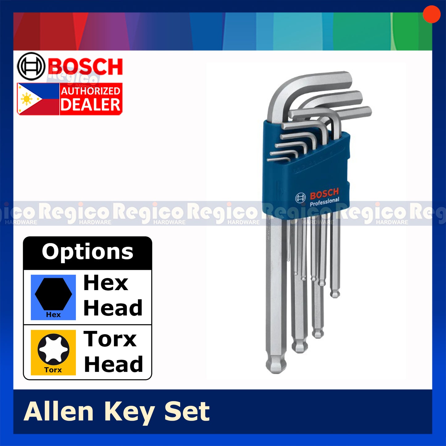 Bosch Allen Key 9pcs Set Torx Hex Bosch Hand Tools
