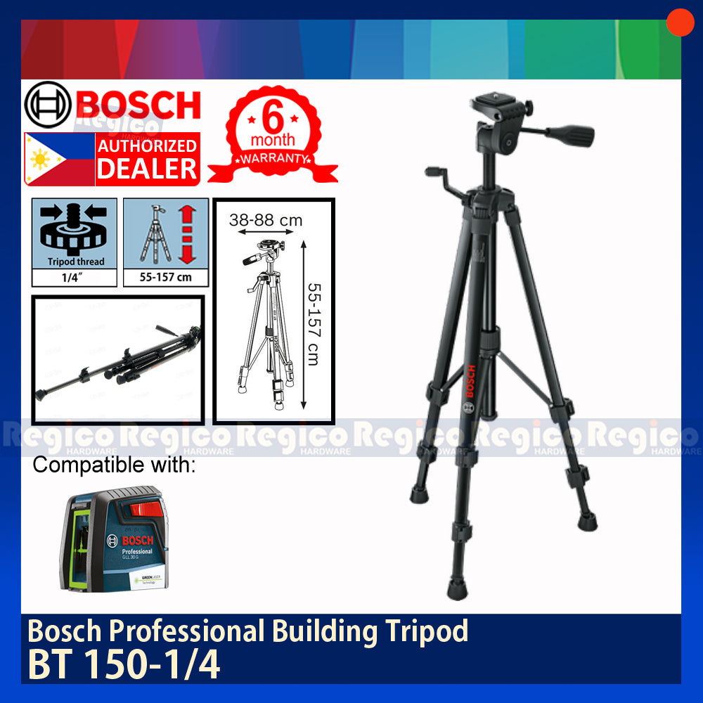 BOSCH BT 150 1/4 thread Professional Building Tripod Bosch Measuring