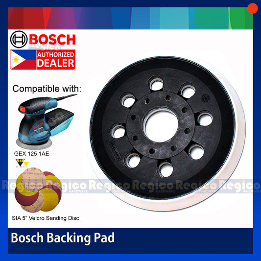 BOSCH Rubber Backing Pad for GEX 125-AE Random Orbital Sander Bosch Spare Parts