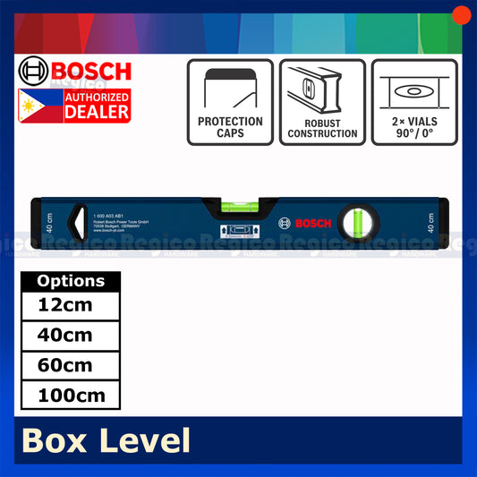 BOSCH Professional Box Level | Spirit Level Bubble Level 12cm-100cm | Aluminum Level Tool Bosch Hand Tools